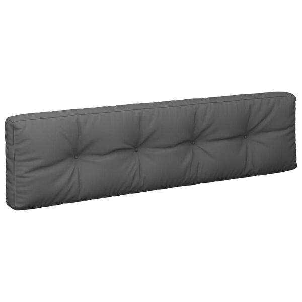 vidaXL Pallet Cushions 2 pcs Anthracite Fabric