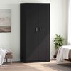 vidaXL Wardrobe Black 90x52x200 cm Engineered Wood