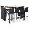 vidaXL Bar Set | Black