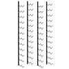 vidaXL Wall-mounted Wine Racks for 48 Bottles 2 pcs Black Iron