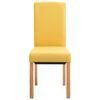 vidaXL Dining Chairs 4 pcs Yellow Fabric