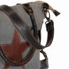 vidaXL Star Handbag Dark Grey 63 x 41 cm Canvas