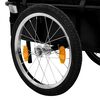 vidaXL Bike Trailer/Hand Wagon 155x60x83 cm Steel Blue