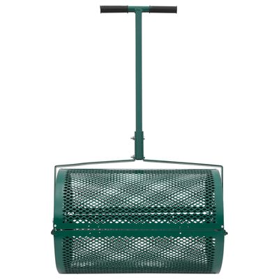 vidaXL Compost Spreader Green Ø40x60 cm Steel