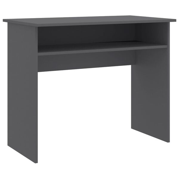 vidaXL Desk Grey 90x50x74 cm Engineered Wood