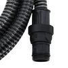 vidaXL Suction Hose with PVC Connectors Black 1" 7 m PVC