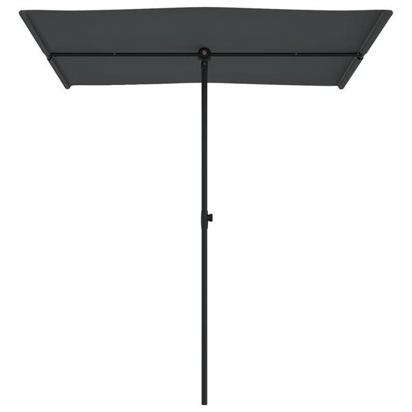 vidaXL Garden Parasol with Aluminium Pole 180x110 cm Anthracite