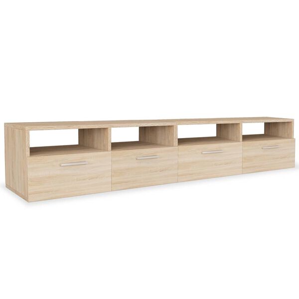 vidaXL TV Cabinets 2 pcs Engineered Wood 95x35x36 cm Oak
