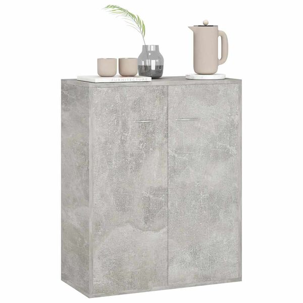 vidaXL Sideboard Concrete Grey 60x30x75 cm Engineered Wood