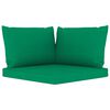 vidaXL 6 Piece Garden Lounge Set with Green Cushions