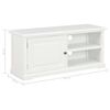 vidaXL TV Cabinet White 90x30x40 cm Wood