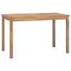 vidaXL Garden Dining Table 120x70x77 cm Solid Teak Wood