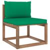 vidaXL 6 Piece Garden Pallet Lounge Set with Cushions Impregnated Pinewood