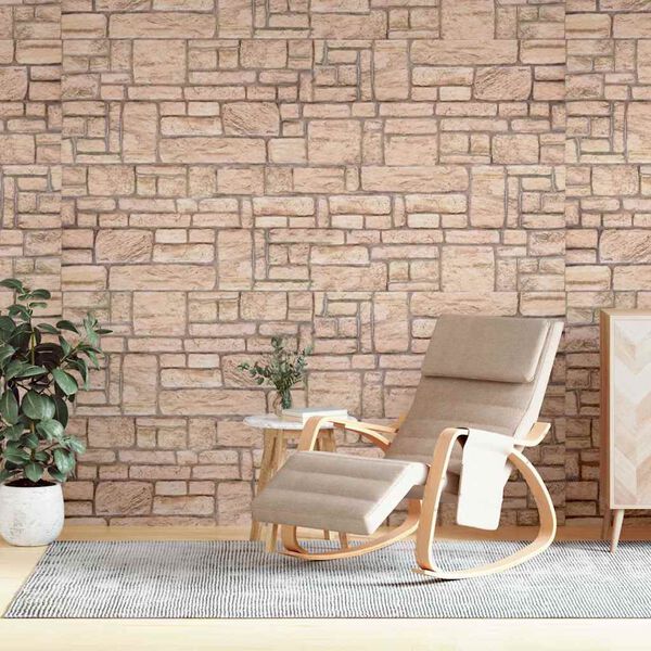 vidaXL 3D Wall Panels with Beige Brick Design 10 pcs EPS