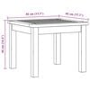 vidaXL Garden Coffee Table 45x45x36 cm Solid Acacia Wood