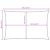 vidaXL Sunshade Sail Oxford Fabric Rectangular 4x7 m Cream