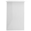 vidaXL Desk High Gloss White 100x50x76 cm Engineered Wood