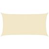 vidaXL Sunshade Sail 160 g/m&sup2; Cream 2.5x5 m HDPE