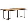 vidaXL Dining Table 200 cm Rough Mango Wood