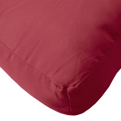 vidaXL Pallet Cushion Wine Red 120x40x12 cm Fabric