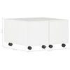 vidaXL Coffee Table High Gloss White 60x60x35 cm Engineered Wood