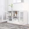 vidaXL Vitrine Cabinet White 120x30.5x70 cm Engineered Wood