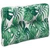 vidaXL Pallet Cushions 2 pcs Leaf Pattern Fabric