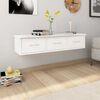 vidaXL Drawer Shelf | White | Engineered wood | 88 x 26 x 18.5 cm