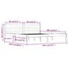 vidaXL Bed Frame without Mattress 180x200cm Super King Size