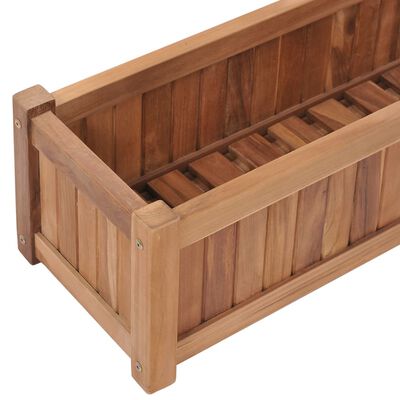vidaXL Raised Bed 100x30x25 cm Solid Teak Wood