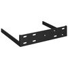 vidaXL Floating Corner Shelves 2 pcs Black 25x25x3.8 cm MDF