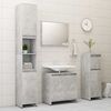 vidaXL Bathroom Furniture Set Concrete Grey Engineered Wood