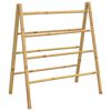 vidaXL Double Towel Ladder with 4 Rungs 90x50x100 cm Bamboo