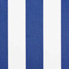 vidaXL Retractable Awning Manual Blue and White 500 x 300 cm