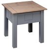 vidaXL Nightstand Grey 50.5x50.5x52.5 cm Pine Panama Range