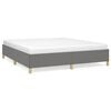 vidaXL Bed Frame without Mattress Dark Grey 180x200 cm Fabric