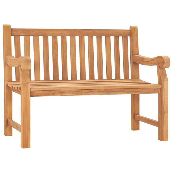vidaXL Garden Bench Brown 120 x 69 x 92 cm Solid Teak Wood