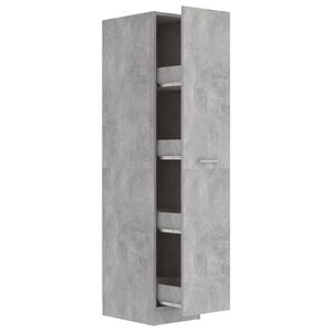 vidaXL Apothecary Cabinet | Concrete grey | Engineered wood | Medium