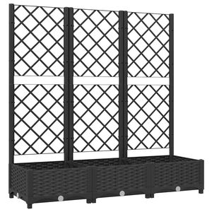 vidaXL Garden Black 120 x 40 x 121.5 cm