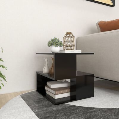 vidaXL Side Table Black 40x40x40 cm Engineered Wood