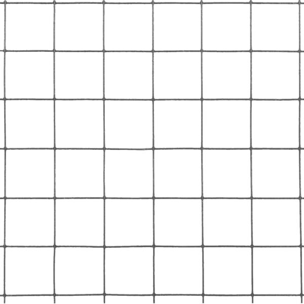 vidaXL Chicken Wire Fence Steel with PVC Coating 25x1 m Grey