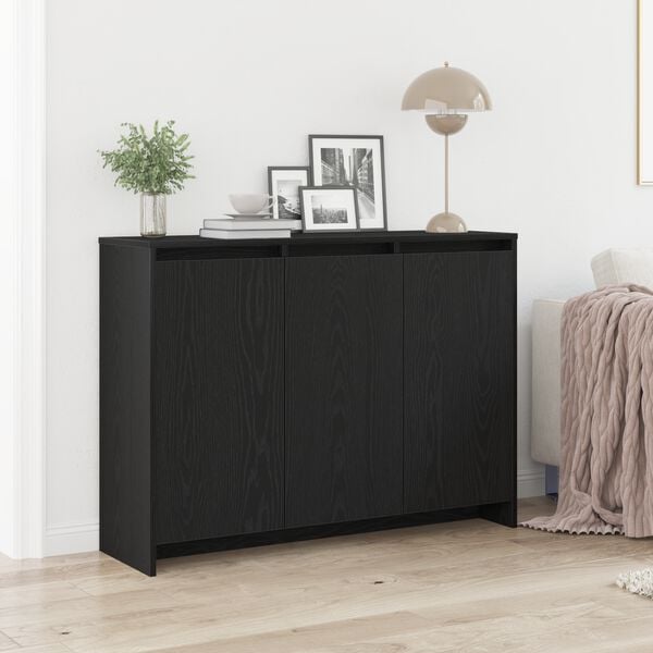 vidaXL Sideboard Black 102 x 29.5 x 75 cm Engineered wood