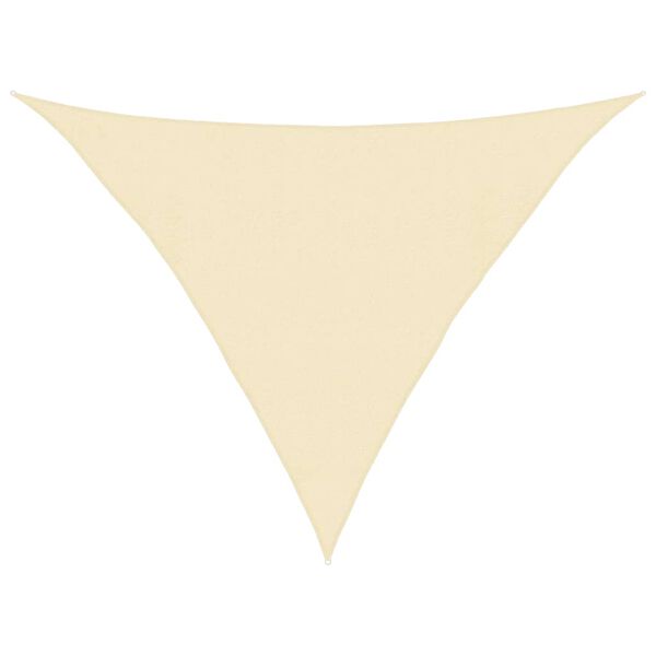 vidaXL Sunshade Sail 160 g/m² Cream 4x4x5.8 m HDPE