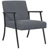 vidaXL Armchair Dark Grey Velvet