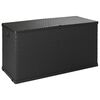 vidaXL Garden Storage Box Anthracite 120x56x63 cm PP Rattan