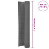 vidaXL Double-Sided Garden Fence 90x400 cm Grey