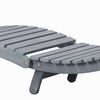 vidaXL Sun Lounger with Cushion Grey Solid Acacia Wood