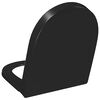 vidaXL Soft-close Toilet Seat with Quick-release Design Black