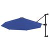 vidaXL Wall-Mounted Garden Parasol with Metal Pole 300 cm Blue