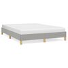 vidaXL Bed Frame without Mattress Light Grey 140x200 cm Fabric